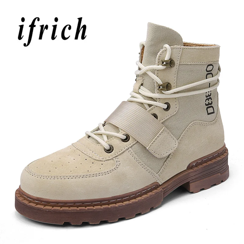

Winter 2018 Men Boots With Fur Casual Shoes Designer Mens Motorcycle Boots Male Genuine Leather Boots High Top Marten Shoes Men