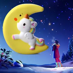 Милые Луна Pegasus мягкие и милые мягкие для сжатия игрушка замедлить рост сладкий Ароматические снятие стресса весело для детей