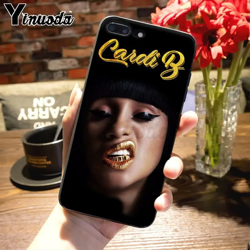 Yinuoda Cardi B геометрический Графический Модный Роскошный чехол для телефона Apple iPhone8 7 6 6S Plus X 5s 11pro SE 5C Чехол