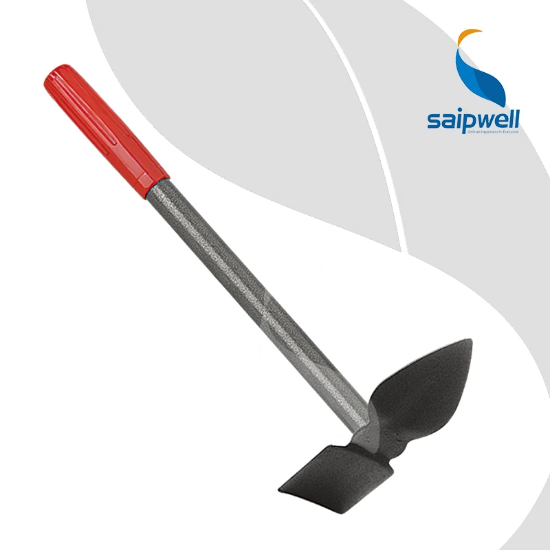 30cm painted carbon steel mini garden hoe digger & rake with handle