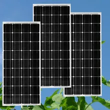 100W 12V Solar Panel Kit For Caravan Motorhome Z Brackets Mounting Dual Charge Controller LCD 10A 12V/24V Boat Battery Charger