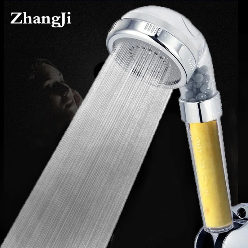 

ZhangJi New Arrival Bathroom Aroma skin care SPA Shower Head Lemon/Lavender Scent High Pressure Nozzle Anion Filter Showerhead