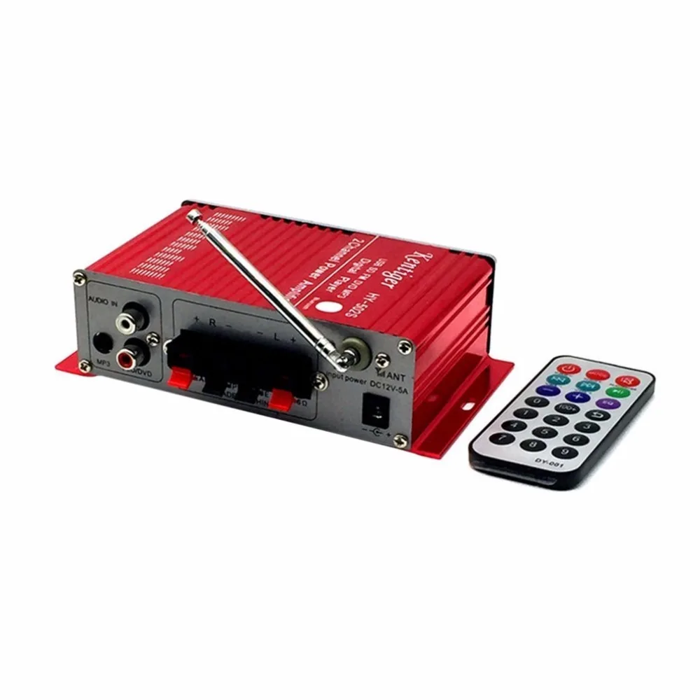 Мини Bluetooth Hi-Fi Bluetooth стереонаушники усилитель мощности FM/MP3/SD/USB/DVD для Телефон Ipod автомобильный мотоцикл