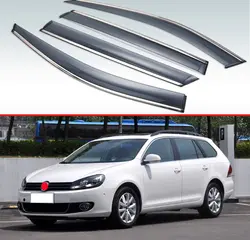 Для VW Golf MK6 вариант 2012 2013 2014 2015 2016 2017 2018 Пластик внешний козырек вентиляционные шторы окна Защита от солнца Дождь гвардии дефлектор