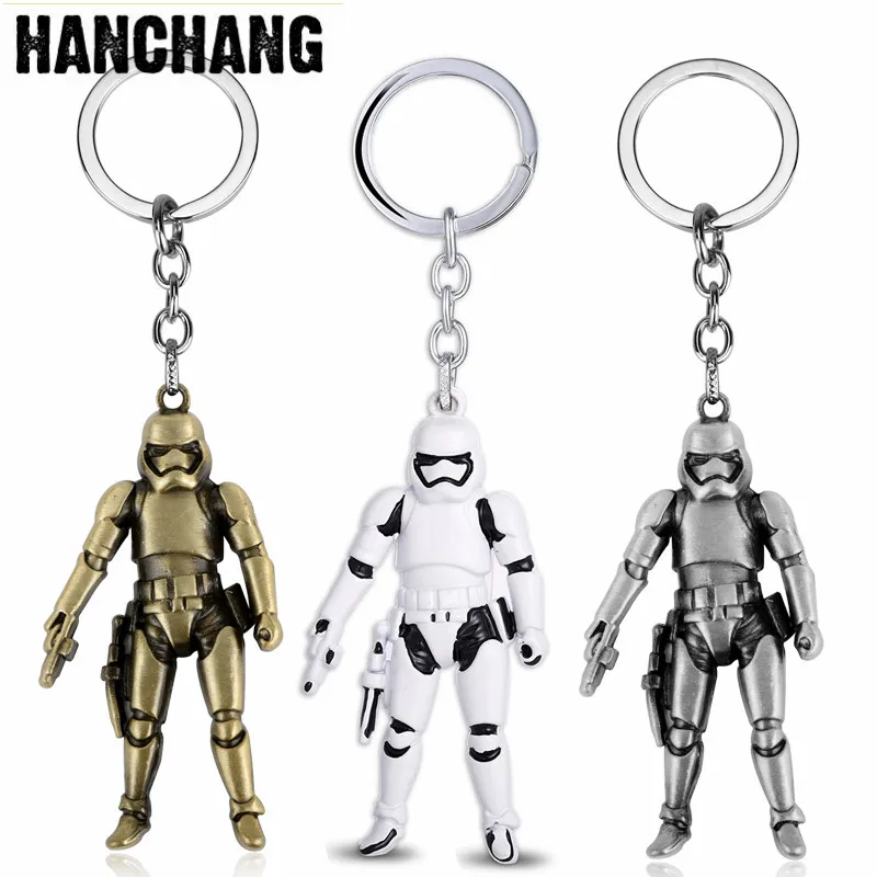 Cool Metal Keychain Star Wars Jewelry Storm Trooper Darth Vader 3D Robot Pendant Key Chain Keyring Car Key Holder Men Chaveiro Cool Metal Keychain Star Wars Jewelry Storm Trooper Darth Vader 3D Robot Pendant Key Chain Keyring Car Key Holder Men Chaveiro