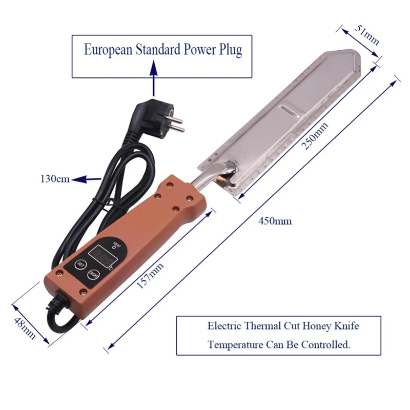 1 шт. медорез температурный контроль, Электрический режущий нож пасечный 220V 140-160 градусов по Цельсию пчеловод пчеловодство приспособление для пчеловодства