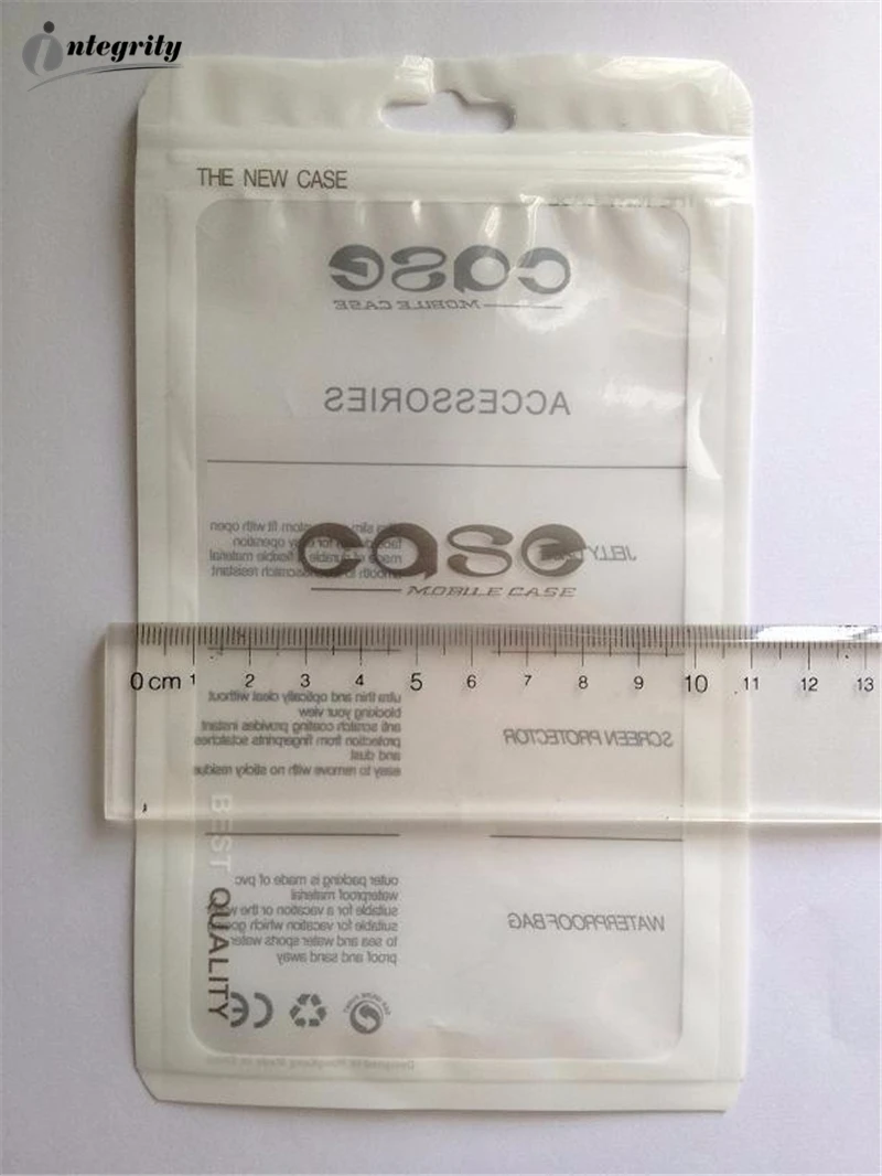 

INTEGRITY 500Pcs 11X19cm self seal Mobile Phone Case Plastic Package zipper Bag for Cell Phone Accessories Packaging storage bag