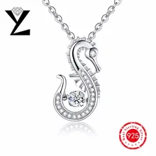 2016 personalizada collar Colgante para las mujeres aaa CZ colgante de diamantes colgante de oro blanco collar de baile para Christma Regalo