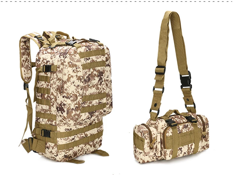 50л открытый Рюкзак Molle военный тактический рюкзак Спортивная Сумка Водонепроницаемый походный рюкзак для путешествий