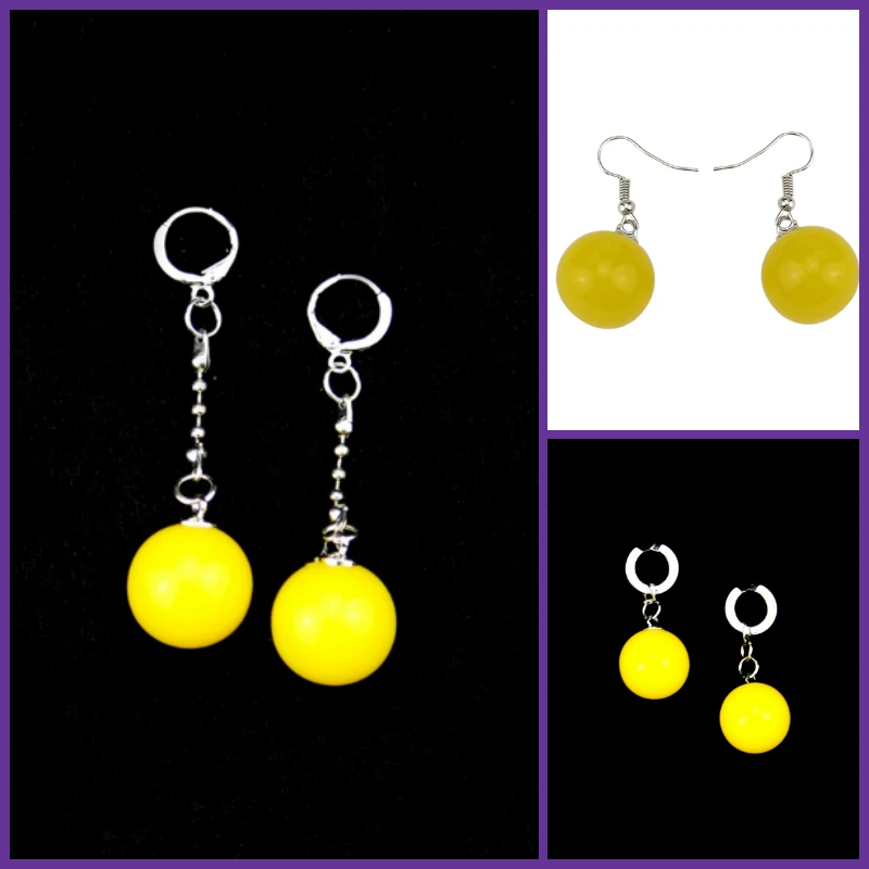 

3 Style Dragonball Super Dragon Ball Vegetto Potara Earrings Black Son Goku Zamasu Cosplay Props fashion accessories