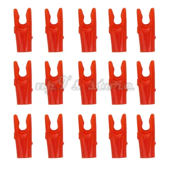 

500pcs Transparent Red ID 3.2mm Pin Nock L Size for Archery Arrow Nock Outdoor Hunting