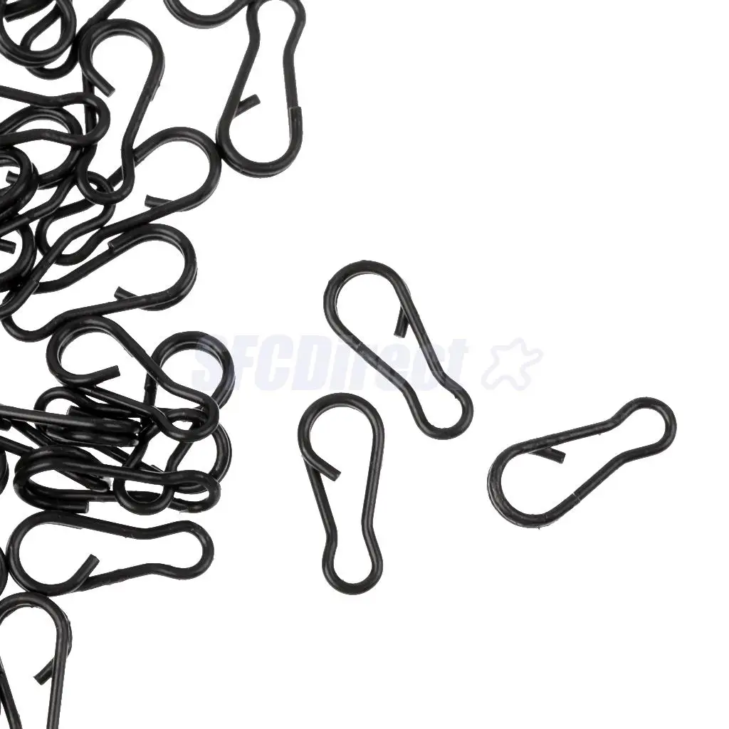 100 Per Pack Stainless Steel Reinforced Safety Pin Lure Sub Strong - Foto 3