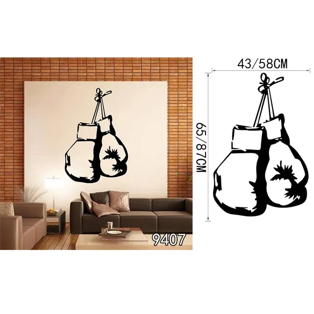 Boxing Player Wall Sticker Removable Boxing Boxer Fight Sports Decor Home Decor Sports Match Gym