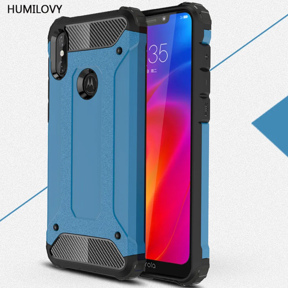 

For Motorola Moto One Power Case TPU + PC Shockproof Hybrid Armor Full Cover For Fundas Moto One Power/P30 Note XT1942 Cases