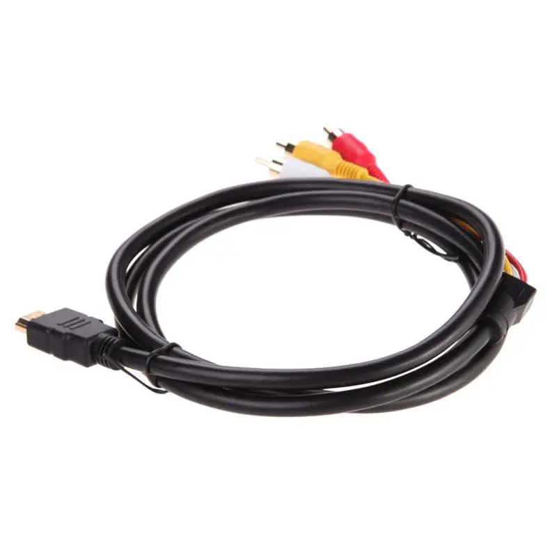 1 5 м HDMI-совместимый с 3-RCA Видео Аудио AV компонентный конвертер Адаптерный кабель |