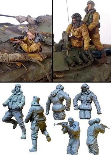

1/35 Resin Kits Modern Russian Soldier 3pcs/set (no tank)