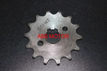 

Front Engine Sprocket 420# 14T Teeth 17mm For 420Chain With Retainer Plate Locker Motorcycle Dirt Bike ATV Parts Free Shipping