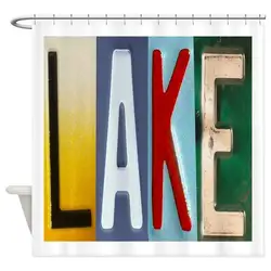 Озеро декоративные ткани душ Шторы для Ванная комната Водонепроницаемый полиэстер Душ Шторы