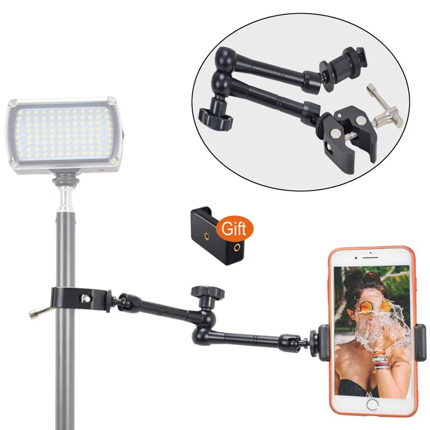 

11'' Inch Magic Arm+Super Clamp Holder Stabilizer for Photo Camera DSLR Rig/LCD Monitor/LED Light Lamp Lighting