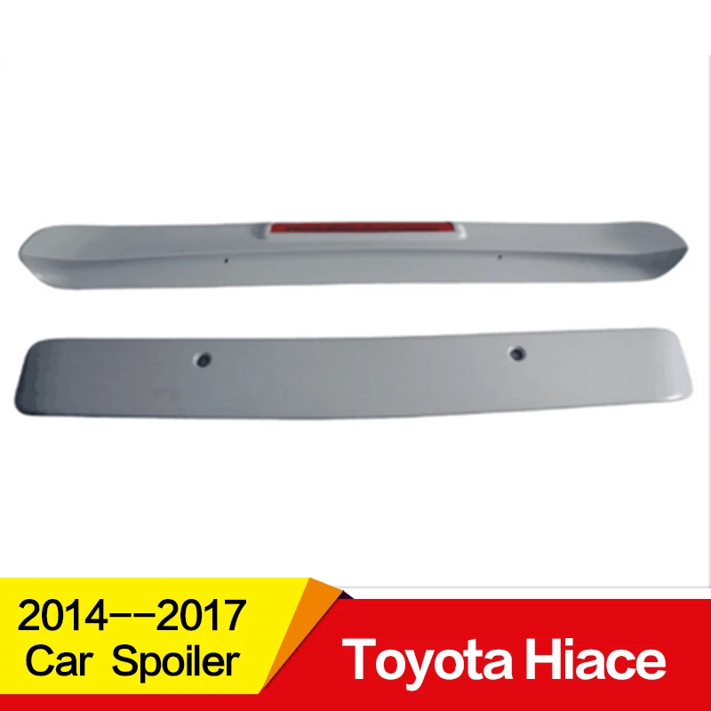 

For Toyota Hiace spoiler 2014-2017year high quality ABS plastic with LED lamp color DIY paint sport Car Rear Wing