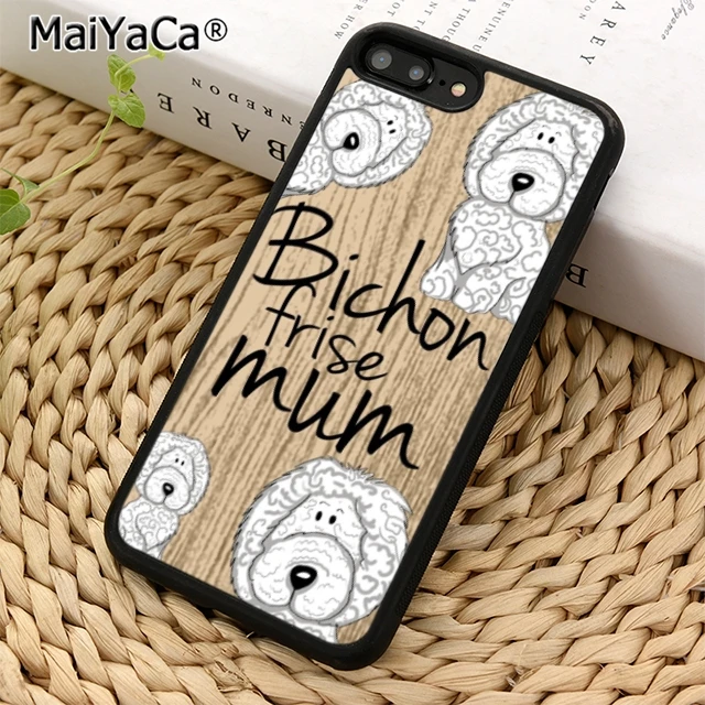 

MaiYaCa Bichon frise mum cute Phone Case Cover for iPhone 5 5s SE 6 6s 7 8 X XR XS max samsung galaxy S5 S6 S7 edge S8 S9 Plus