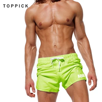 

Swimwears Men Gay Swimsuits Solid Swim Surf Trunk Men Swimming Trunks Bath Suit Beach Shorts Pocket Printed Men's Swimwear