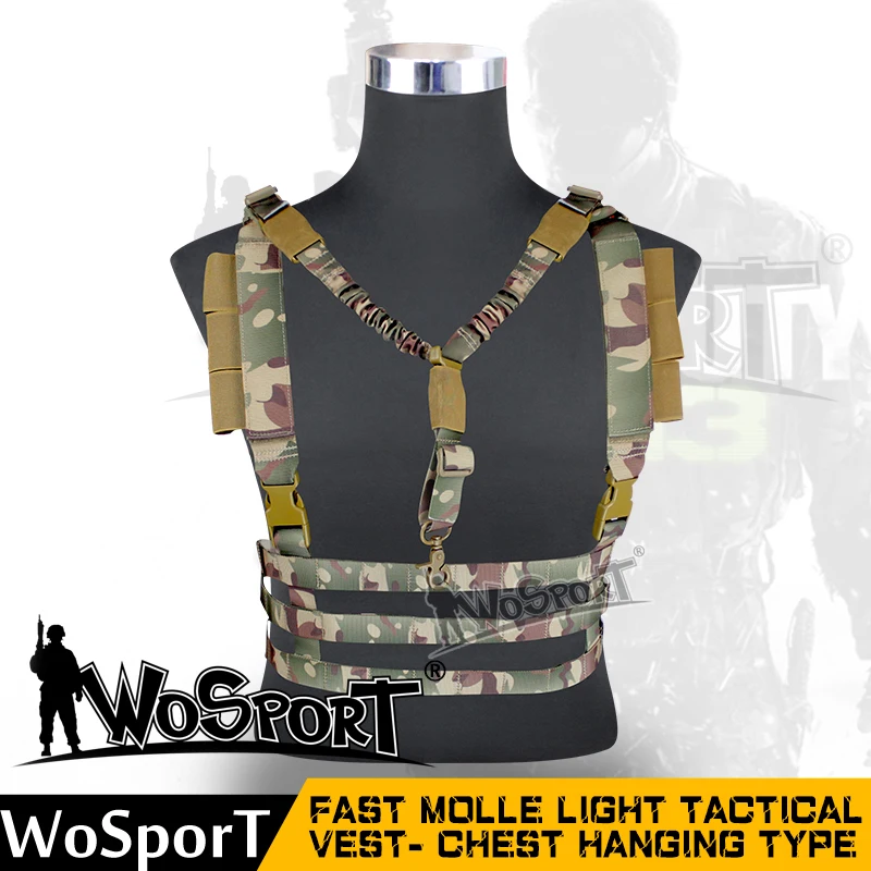 WOSPORT2016 Newest Tactical Hanging Vest Outdoor Paintball Airsoft