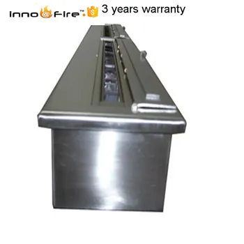 

72 inch black or silver stainless steel manual chimeneas bioetanol