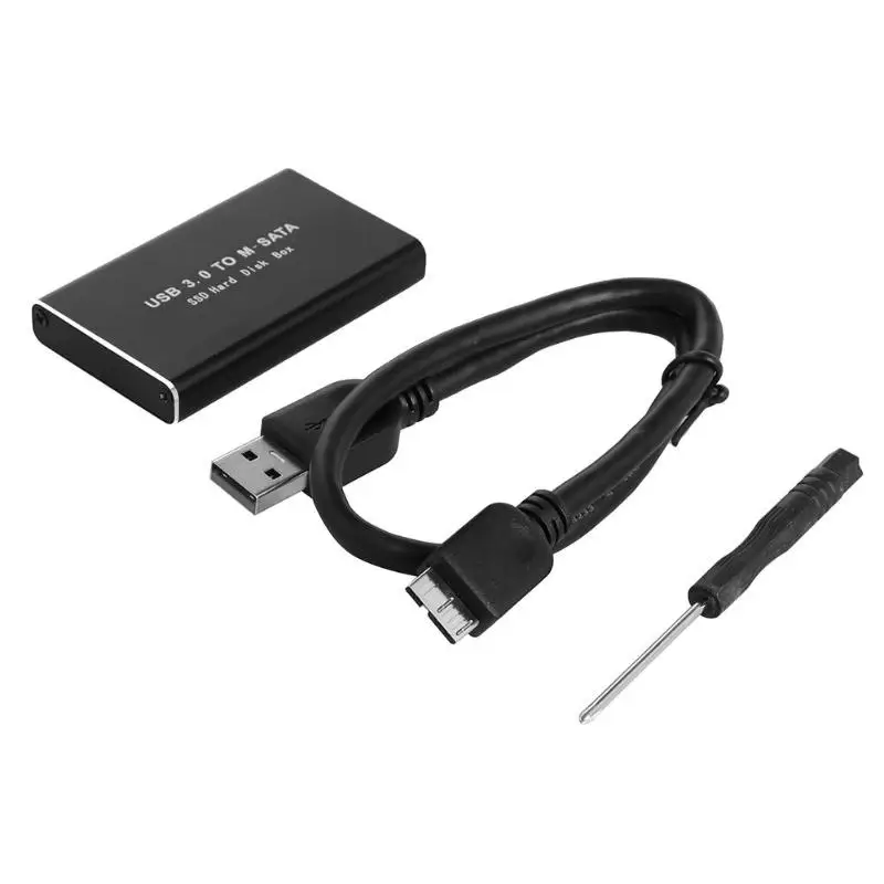 

30*50mm mSATA To USB 3.0 SSD Enclosure External HD Hard Drive Disk Box Storage Case Adapter For KingSpec Kingdian mSATA SSD