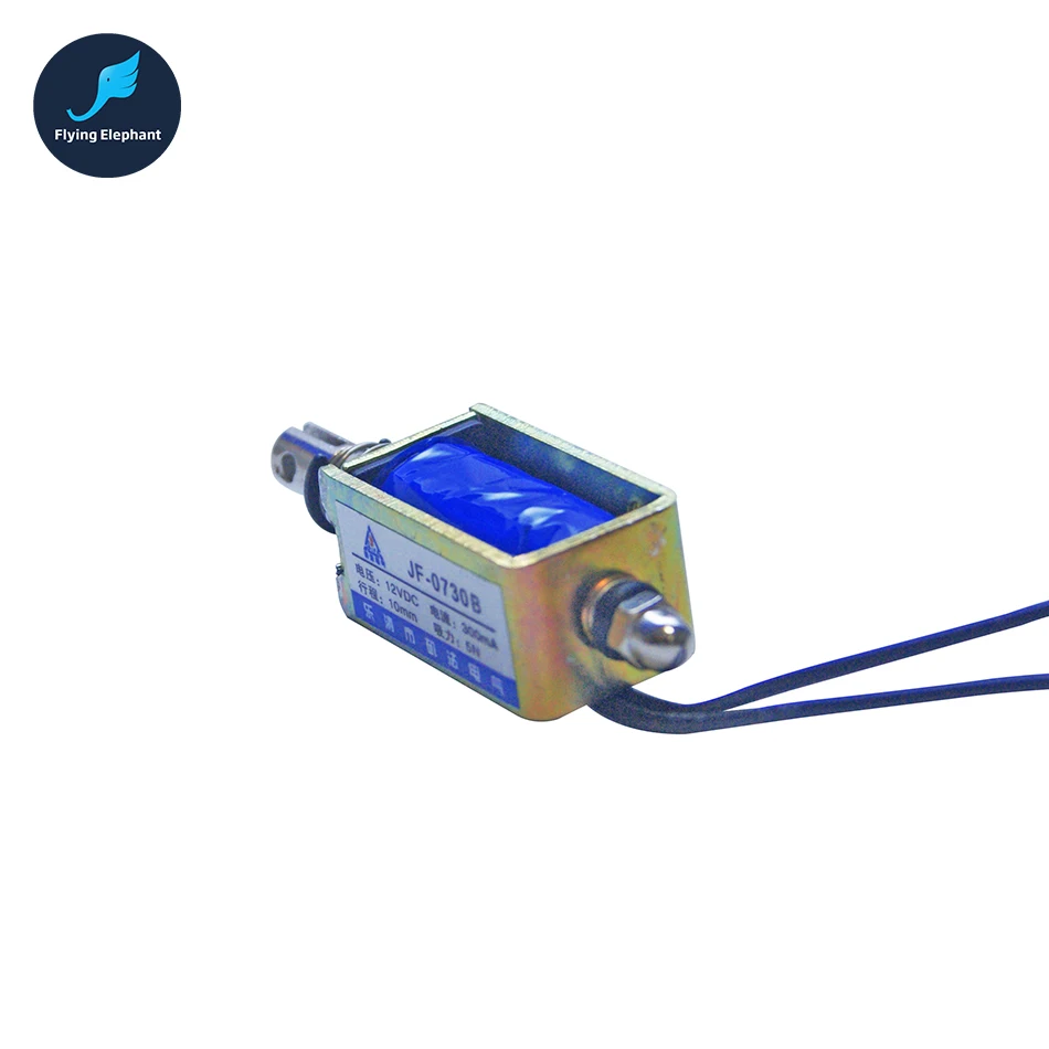 DC12V или 24 В 0.3A Push Тип Open Frame Линейный электромагнитный Электромагнит всасывания 80 г 0.3A 10 мм 8N Холдинг - изображение