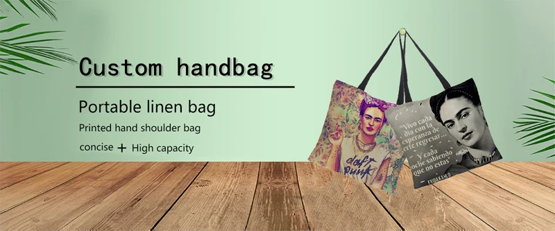 Двухсторонняя льняной с принтом женская сумка популярный элемент на заказ большая Дамская Льняная сумка Подарочная сумка дорожные сумки через плечо