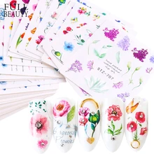 1 шт. цветок элегантный дизайн ногтей Вода Наклейка высушенные цветочные лоза кактус обертывания слайдер дизайн ногтей маникюр декор CHSTZ707-730