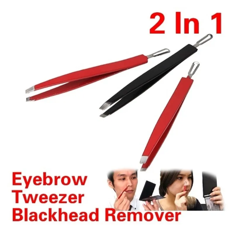 Double Use Eyebrow Tweezer 100 Brand New High Quality 2 in1 Dirt