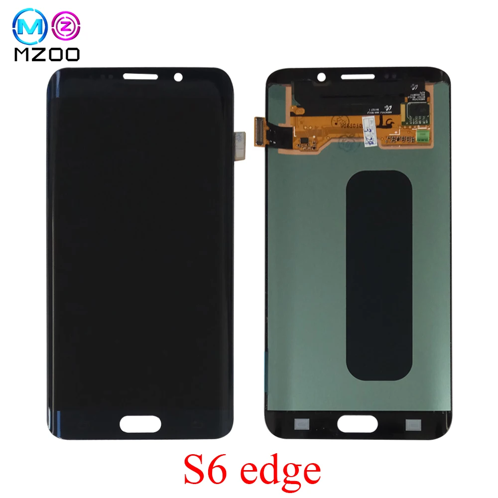 

5.1" Super Amoled LCD For Samsung Galaxy S6 Edge LCD G925 G925F SM-G925F Display Touch Screen Digitizer Assembly with frame Part