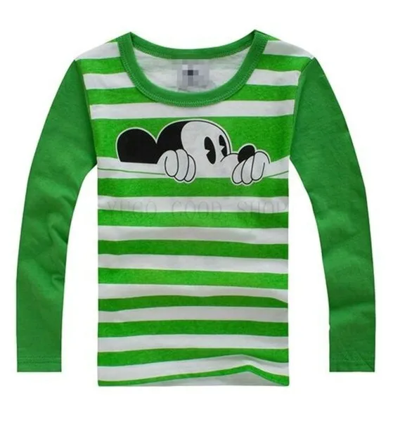 Baby Boys Girls T-Shirt Children Pullovers Tees Boys Clothes Autumn Winter Cotton Kids T Shirt Cartoon Mouse Long Sleeve09