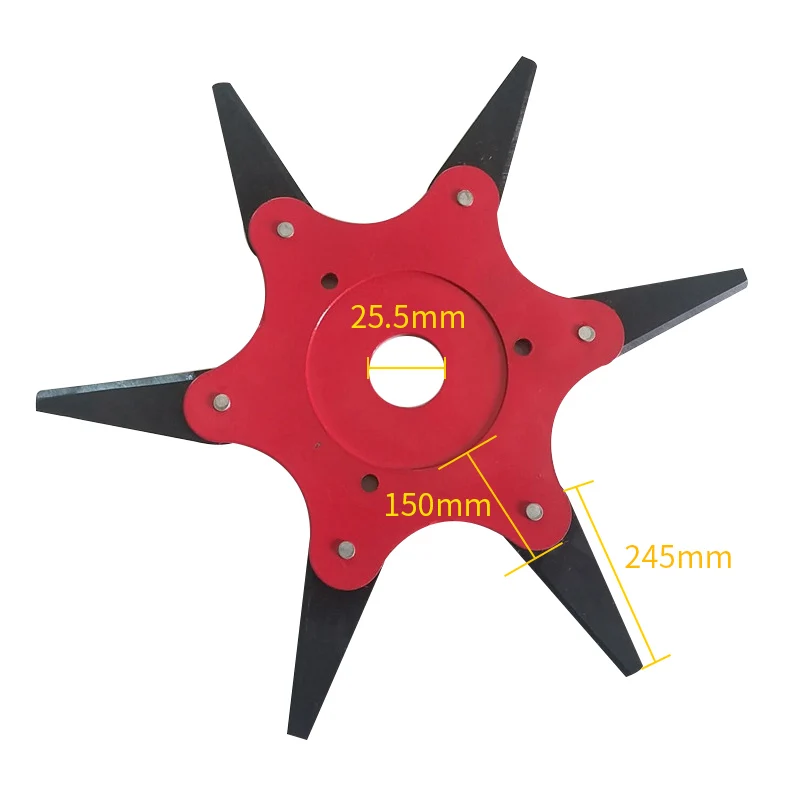 PRACMANU, 6 зубьев, триммер для травы, лезвие, металлические лезвия, щетка, резак для травы, триммерная головка, сменная садовая головка для газонокосилки