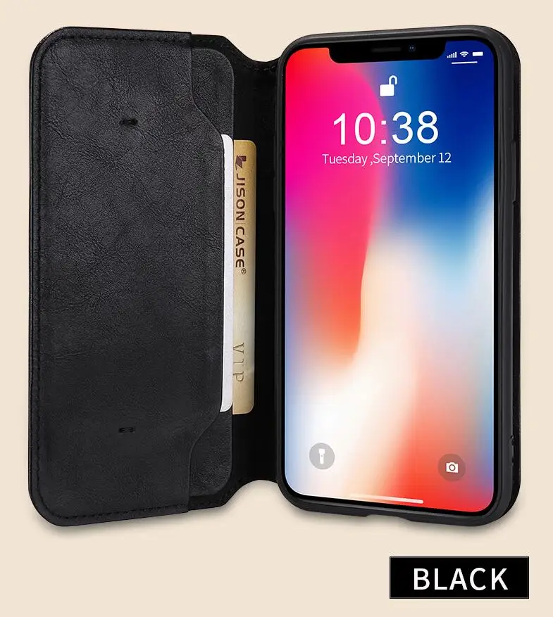 Jisoncase для iphone x funda, флип-чехол, 5,8 дюймов, защитная оболочка, защитный чехол для iphone x, чехол