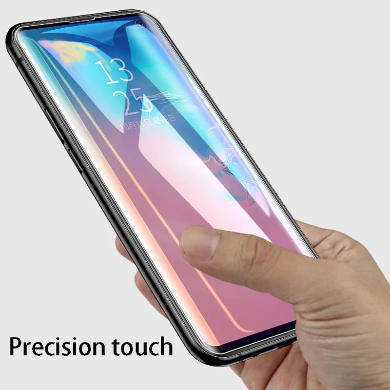 5D УФ жидкое полное клеевое покрытие из закаленного стекла для samsung Galaxy S9 S11 S10 Plus Note 8 9 10 Pro S10 Lite Защитная пленка для экрана