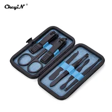 7 шт. черный Нержавеющая сталь маникюрные ножницы резак триммер уха Палочки Уход за лошадьми маникюрный набор для педикюра, ножницы, пинцет, комплект инструментов для маникюра P0