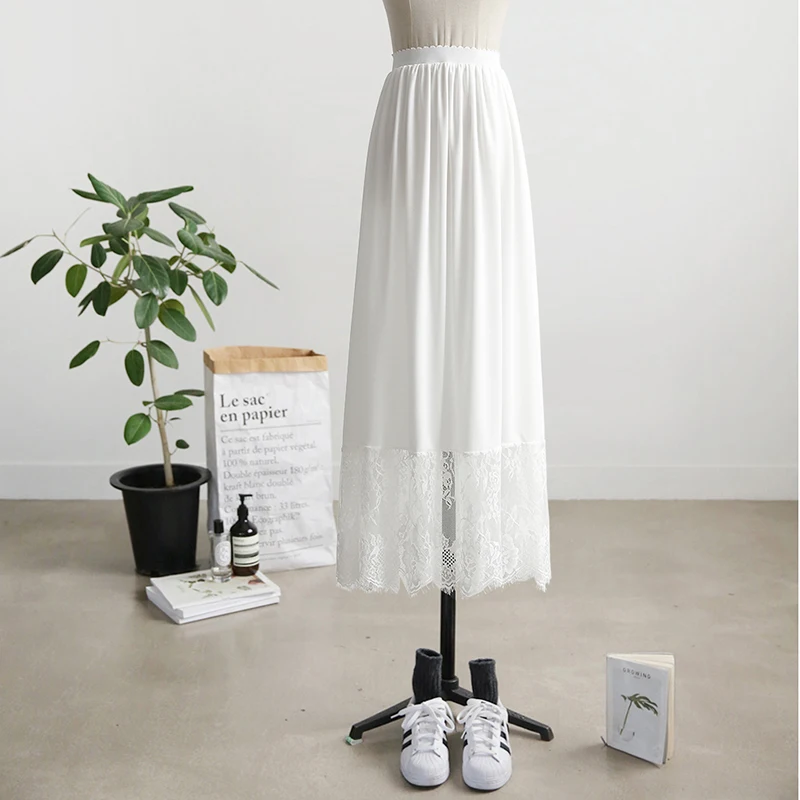 Turkish Cotton Mini Half Dress Slip , White, Black Gauze Cotton