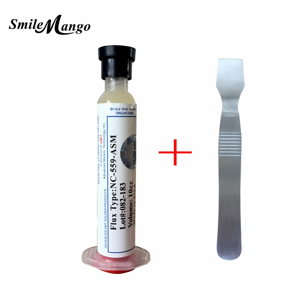 

Made in USA! 10cc NC-559-ASM Flux paste lead-free solder paste solder flux+ ESD brush