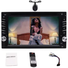 Camera+Double din 2Din Car Stereo In Dash 6.2” DVD Player Autoradio Car Stereo Headunit Autoradio Bluetooth Bluetooth/FM AM RDS