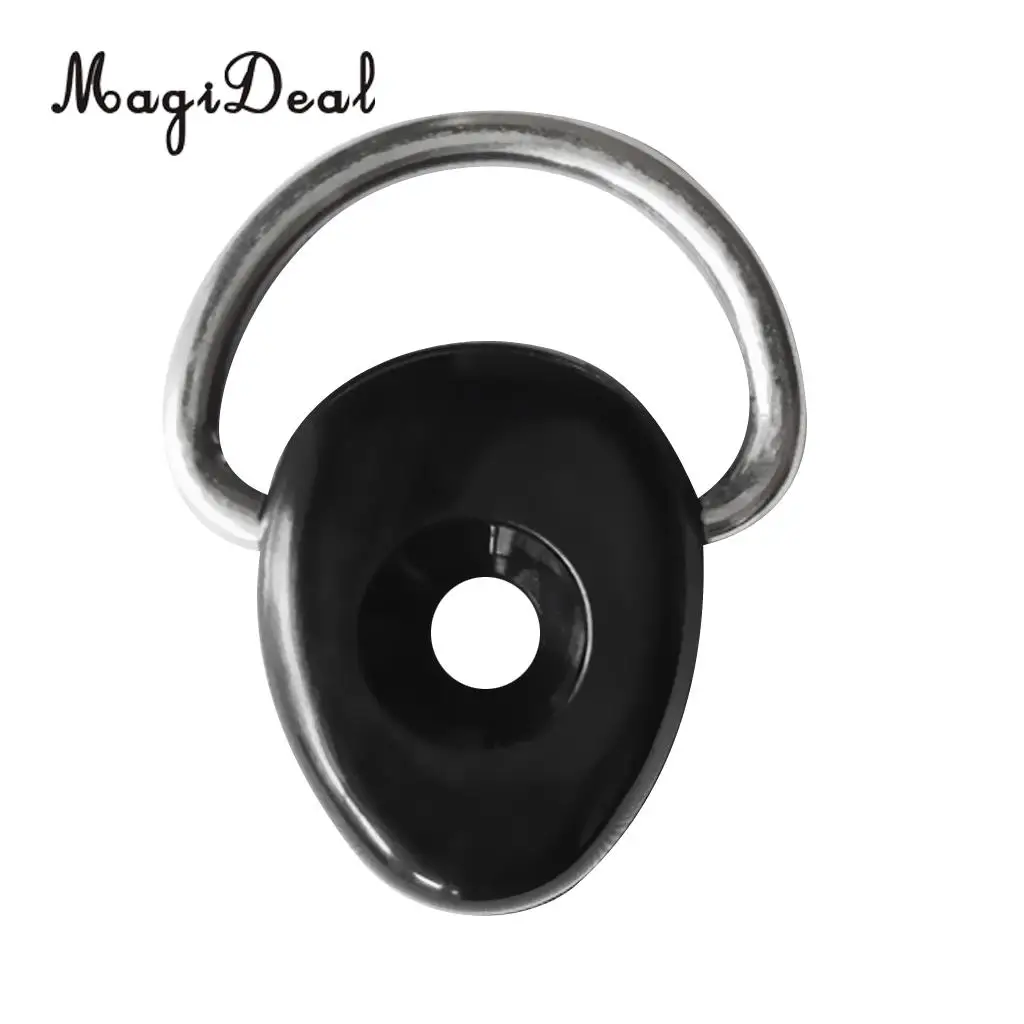 MagiDeal Outdoor Water Sports 4Pcs Kayak Loop Deck Fitting & D-Ring for Deck Bungee Line Rigging Safety Rowing Boats Acce Black