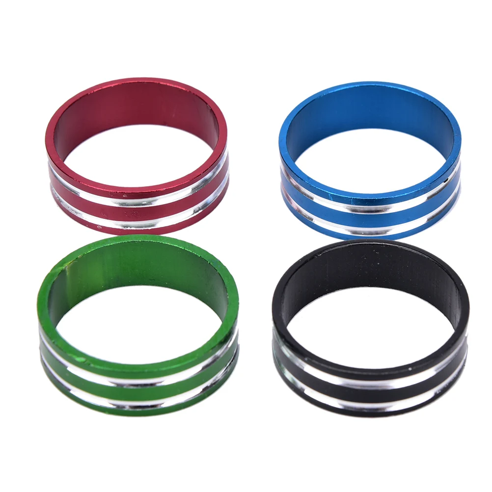 4Pcs dia 10mm Aluminum Alloy Fork Washer Alloy Headset Stem Spacer Road Bike Cap For MTB Cycling parts frame
