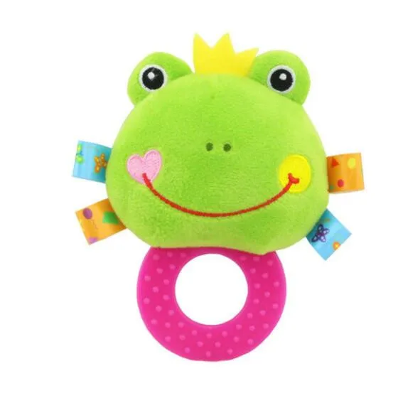 Новое поступление, детские развивающие игрушки, плюшевая детская погремушка, игрушка в виде животных, ручные колокольчики, подарок для новорожденных, дизайн животных, BF09 - Цвет: BF0903 Frog
