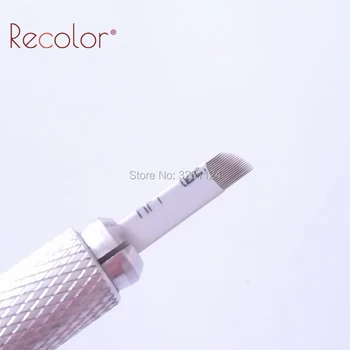

100 pcs Microblading Needles flex 21 Pins Permanent Makeup Blades Manual Eyebrow Tattoo Curved Blade 21 Needles For Tattoo Pen