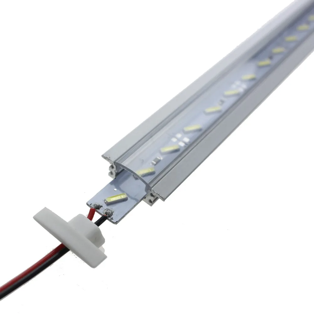 23 шт./лот свет бар жесткий Luces полосы 1 м 72leds 14 Вт DC 12 В SMD 8520 с алюминий профиль, крышка ПК