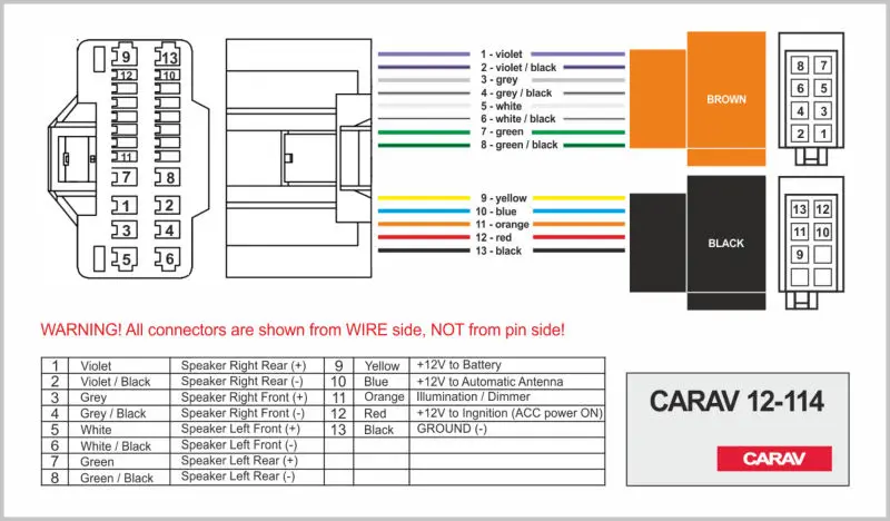CARAV 07-003 Car Radio Installation Trim Fascia Panel