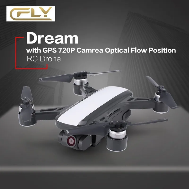 CFLY DREAM Selfie Drone с gps FPV в режиме реального времени 4K камера оптического позиционирования потока на большое расстояние RC Квадрокоптер Дрон детская игрушка