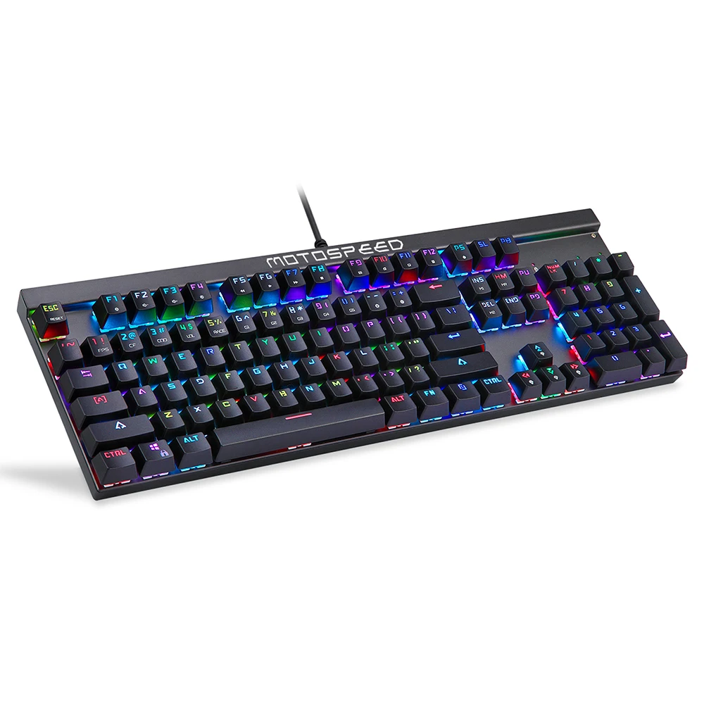 Игровая клавиатура MOTOSPEED CK103 механическая для киберспорта 104 клавиш защита от